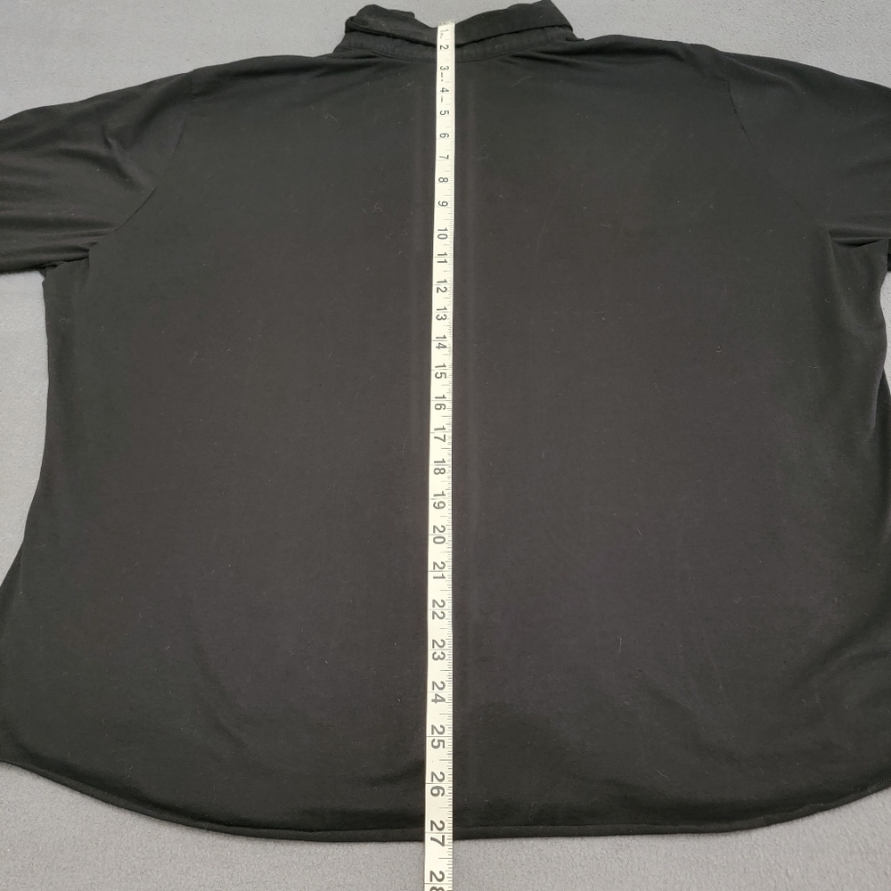 Soft Surroundings Black Pink Peek-a-boo Layered Soft Knit Button-up Cardigan XL - Picture 8 of 12